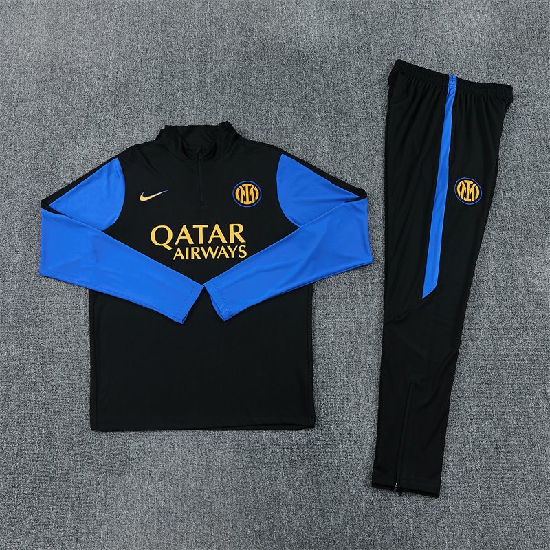 2026-27 Inter Milan Black Half-Zip Training Jersey