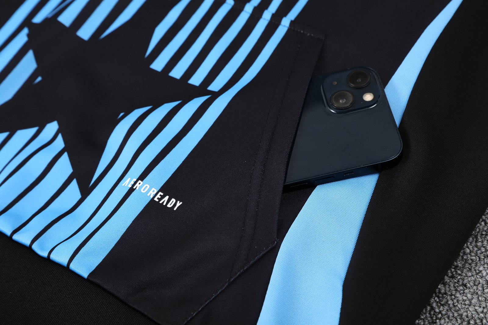 2025-26 Argentina Black Hooded Training Jersey