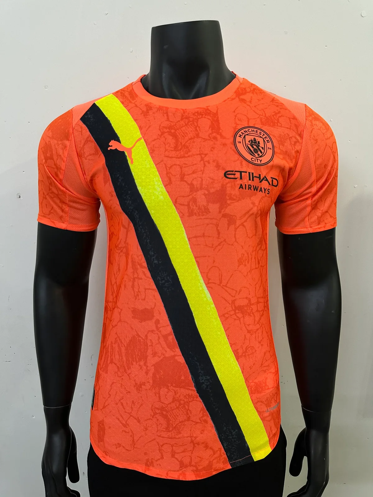 2025-26 Manchester City Orange Jersey - Player Version