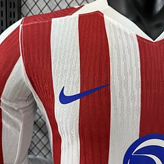 2025-26 Atletico Madrid Home Long Sleeve Shirt - Player Edition