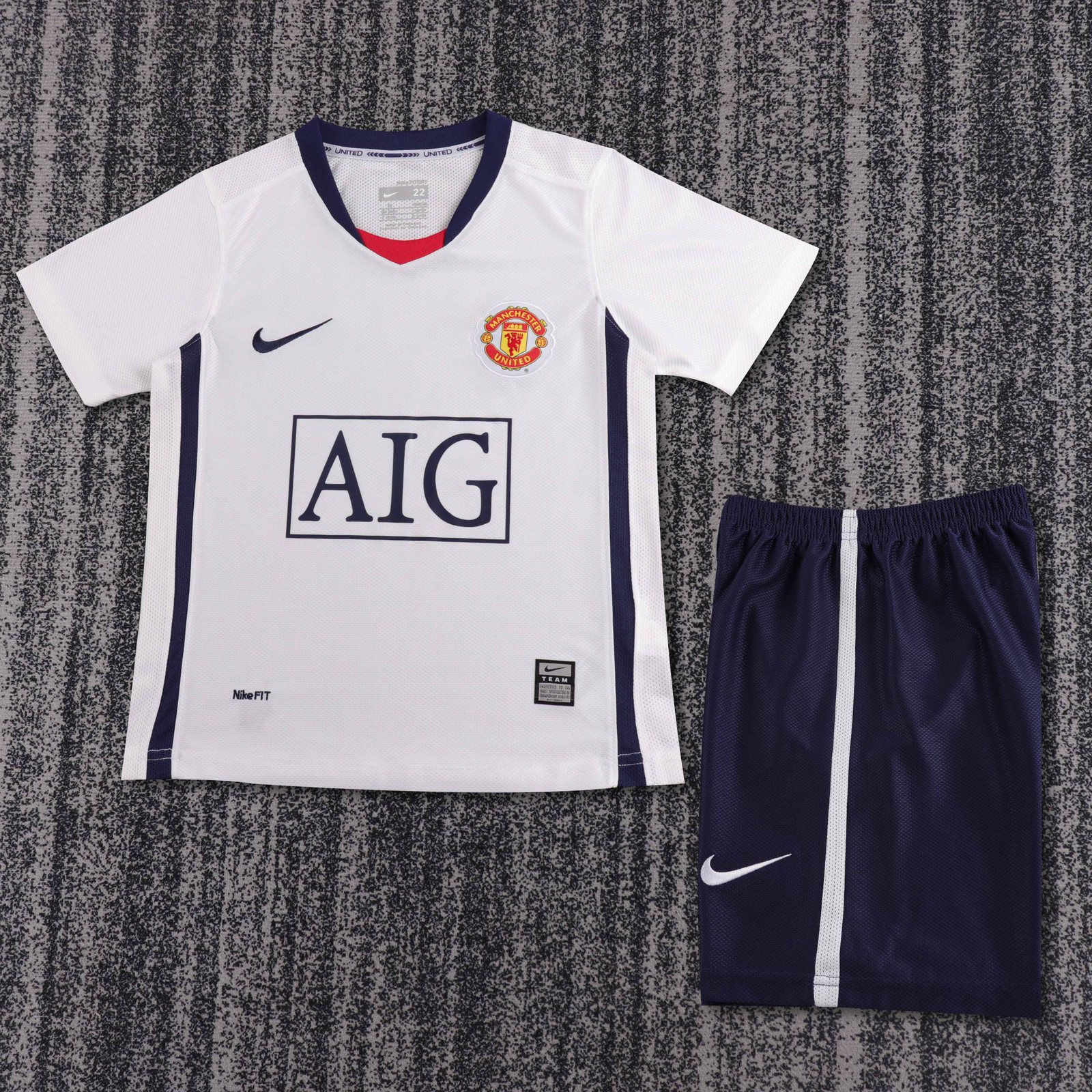 2008-09 Manchester United Away League Retro Shirt - Kids Sizes