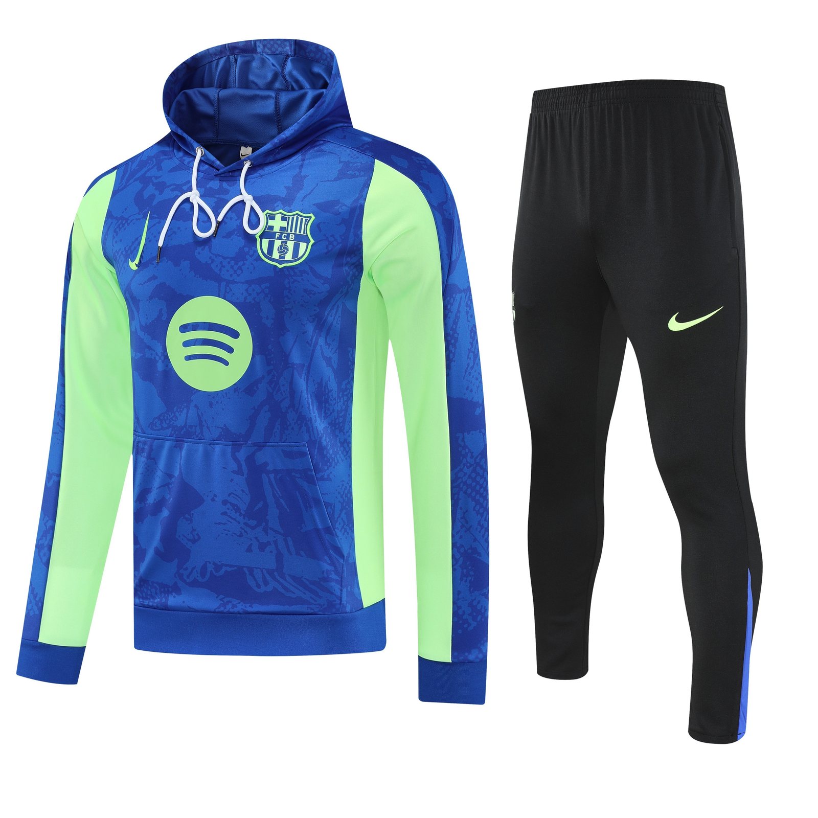 2025-26 Barcelona Blue Half-Zip Training Jersey