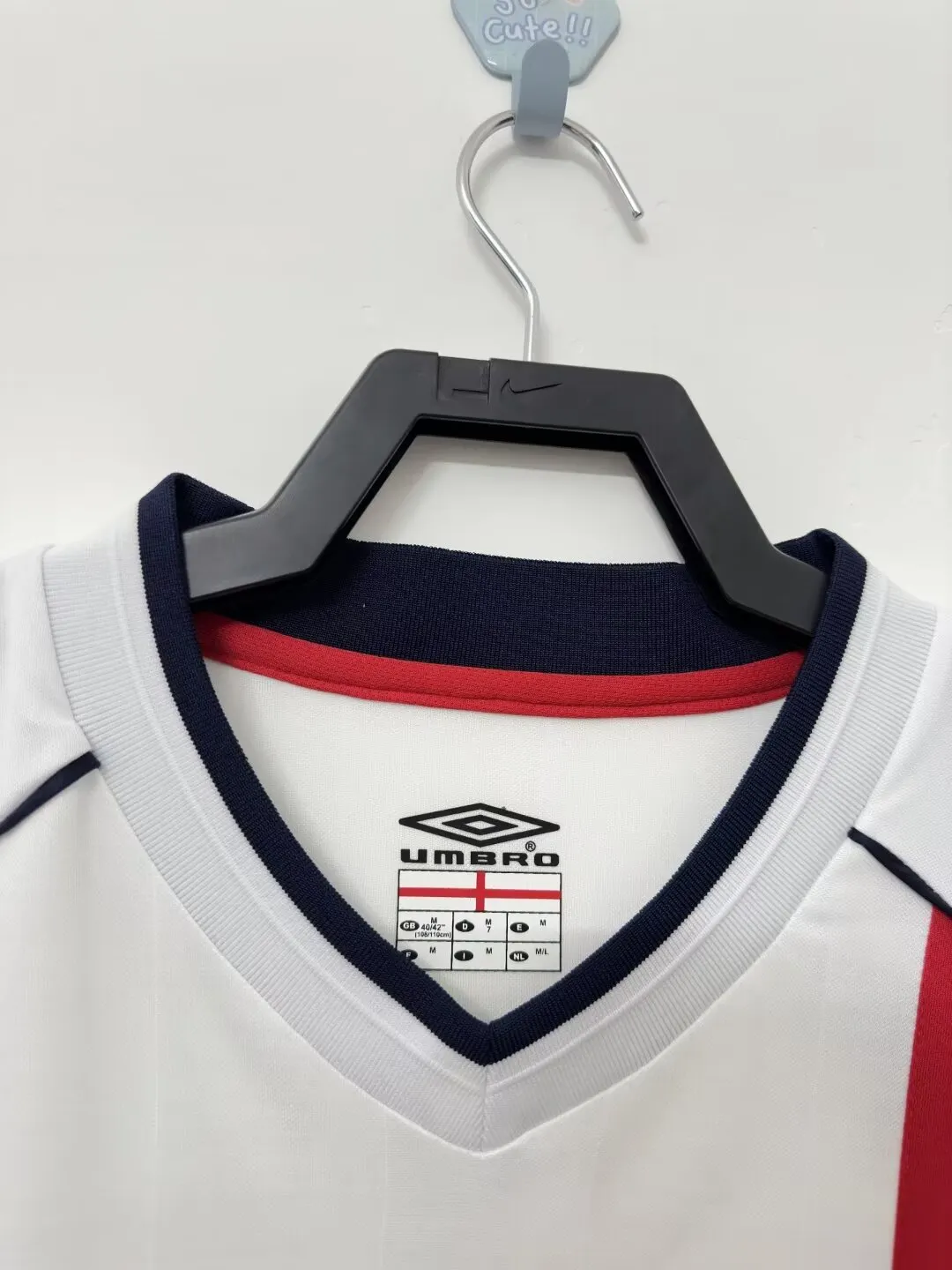 2002 England Home Retro Jersey