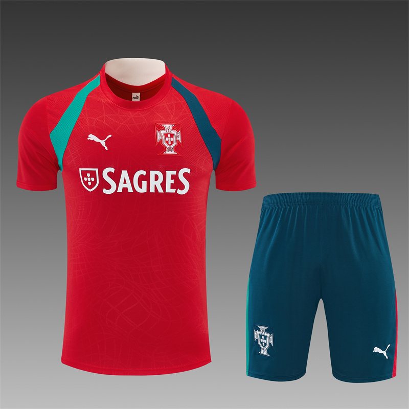 2026-27 Portugal Red Short-Sleeve Training Jersey