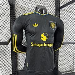 2025-26 Manchester United Away Long Sleeve Shirt - Player Edition
