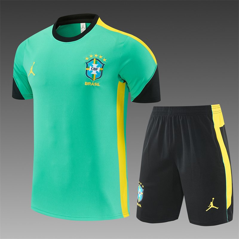 2026-27 Brazil Jordan Light Green Short-Sleeve Training Jersey