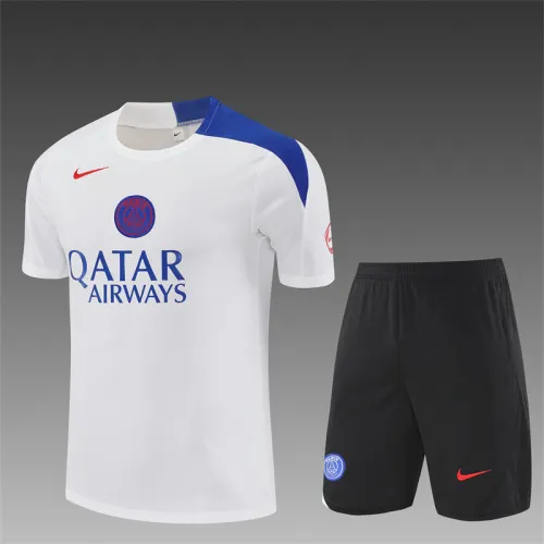 2025-26 Paris Saint-Germain White T90 Short Sleeve Training Jersey