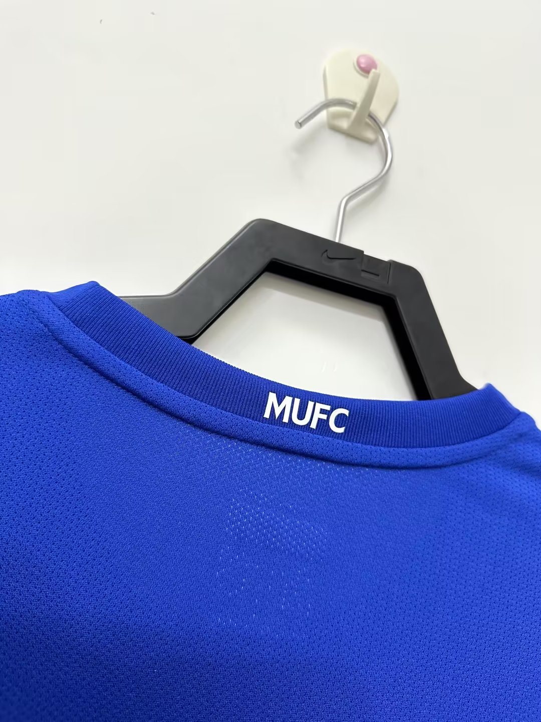 2008-09 Manchester United second away blue long-sleeved retro jersey