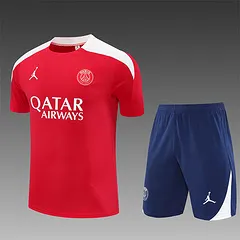 2025-26 Paris Saint-Germain Red Short-Sleeve Training Jersey