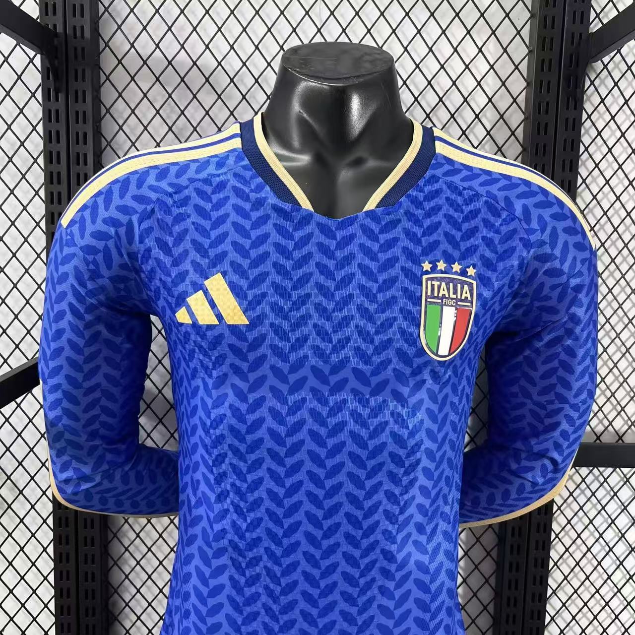 2026 Italy Home Long-Sleeve Jersey – Player Version
