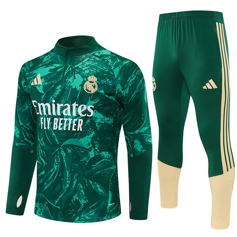 2026-27 Real Madrid Green Half-Zip Training Jersey