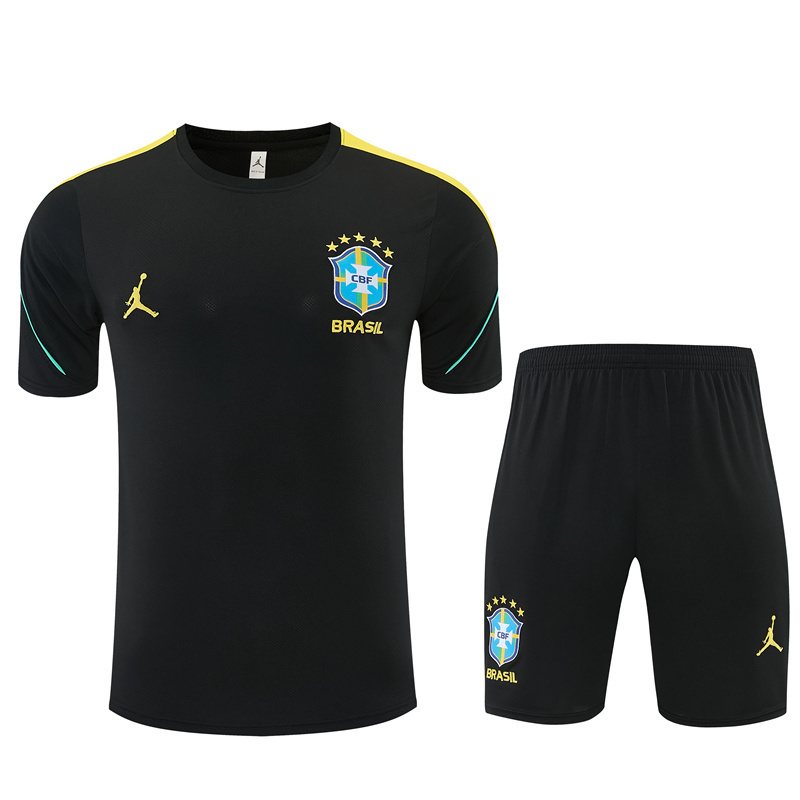 2026-27 Brazil Black Short-Sleeve Training Jersey
