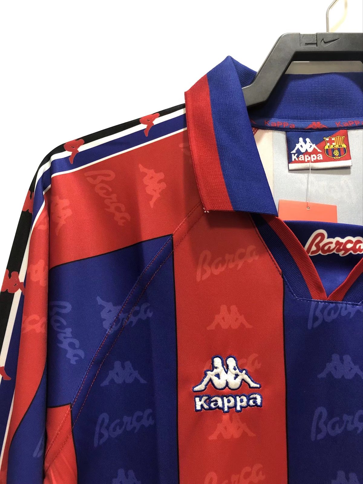 1996-97 Barcelona Home Long Sleeve Retro Jersey