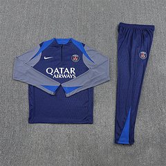 2025-26 Paris Saint-Germain Royal Blue Half-Dress Training Jersey