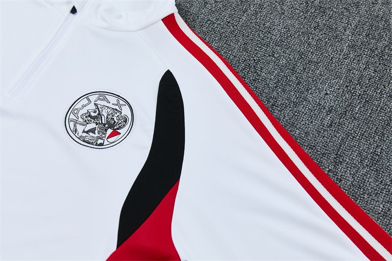 2026-27 Ajax White Half-Zip Training Jersey