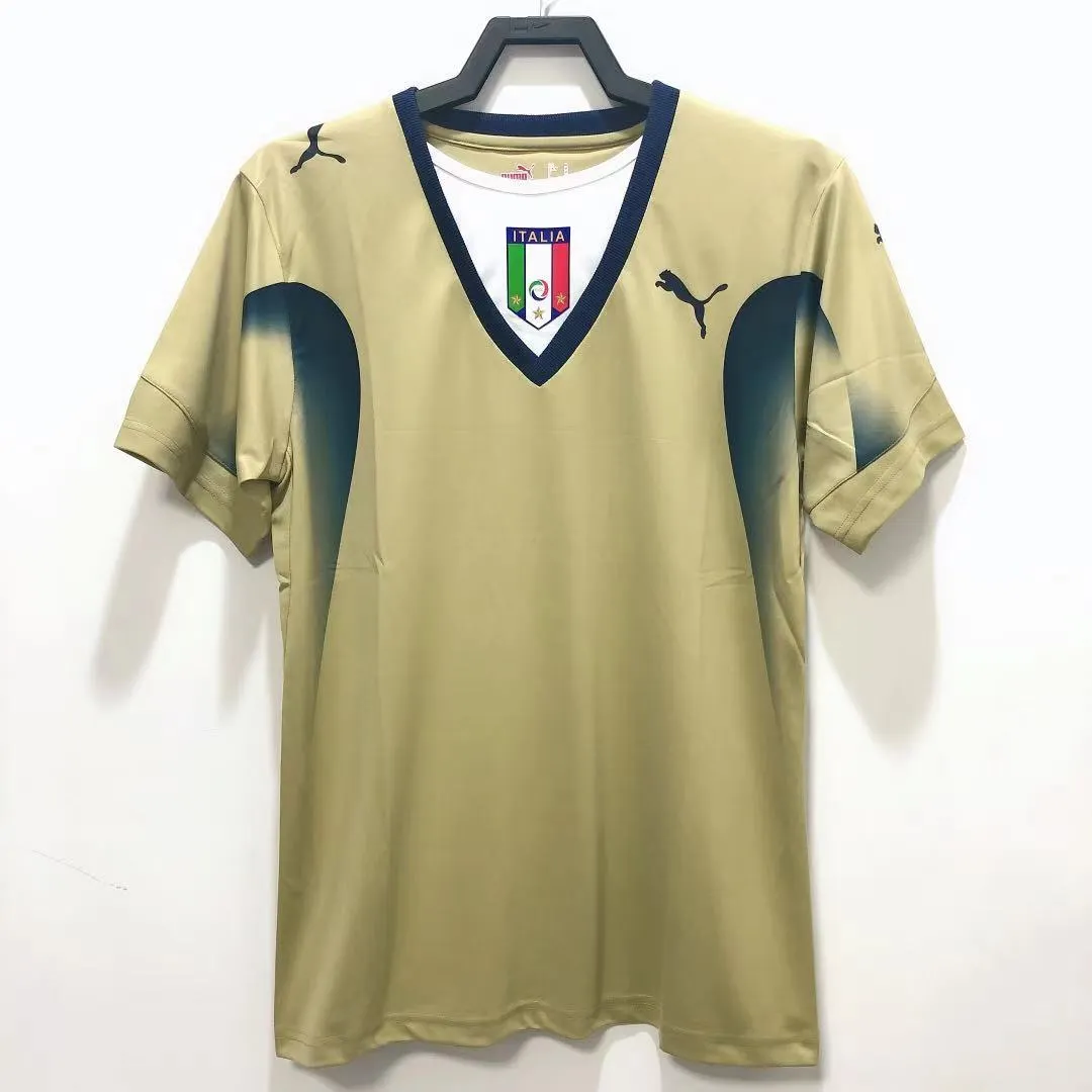 2006 Italy goalkeeper gold retro jersey