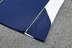 2025-26 Real Madrid Royal Blue Retro Half-Draw Training Jersey