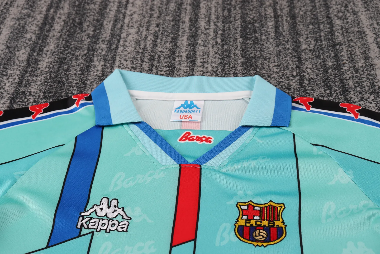 1996-97 Barcelona Away Retro Shirt - Kids Sizes