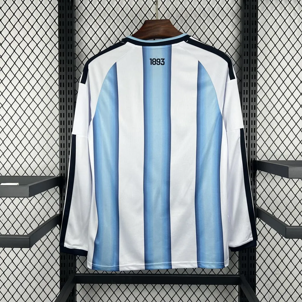 2026 Argentina Home Long-Sleeve Jersey - Fan Edition