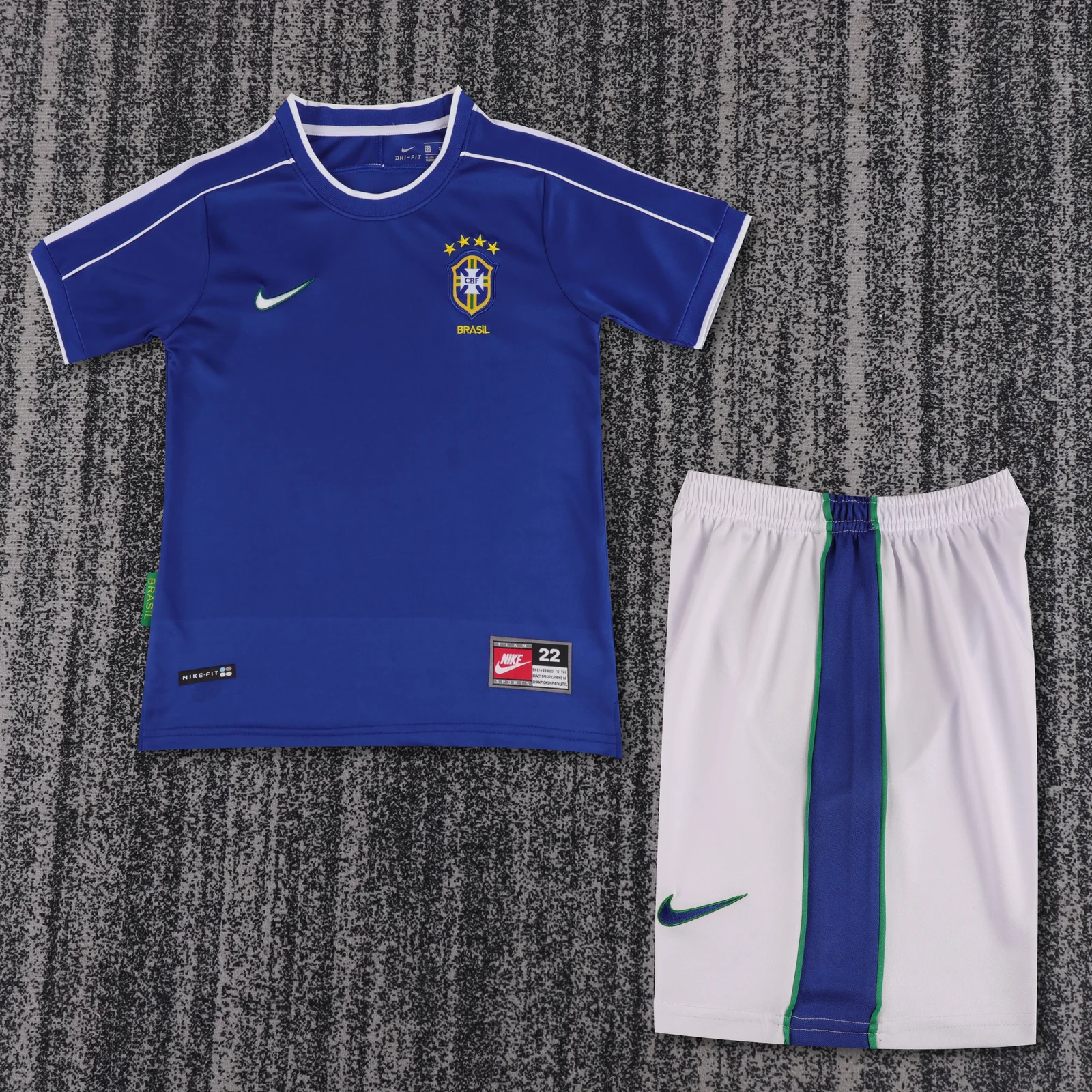 1998 Brazil Away Retro Shirt - Kids Sizes