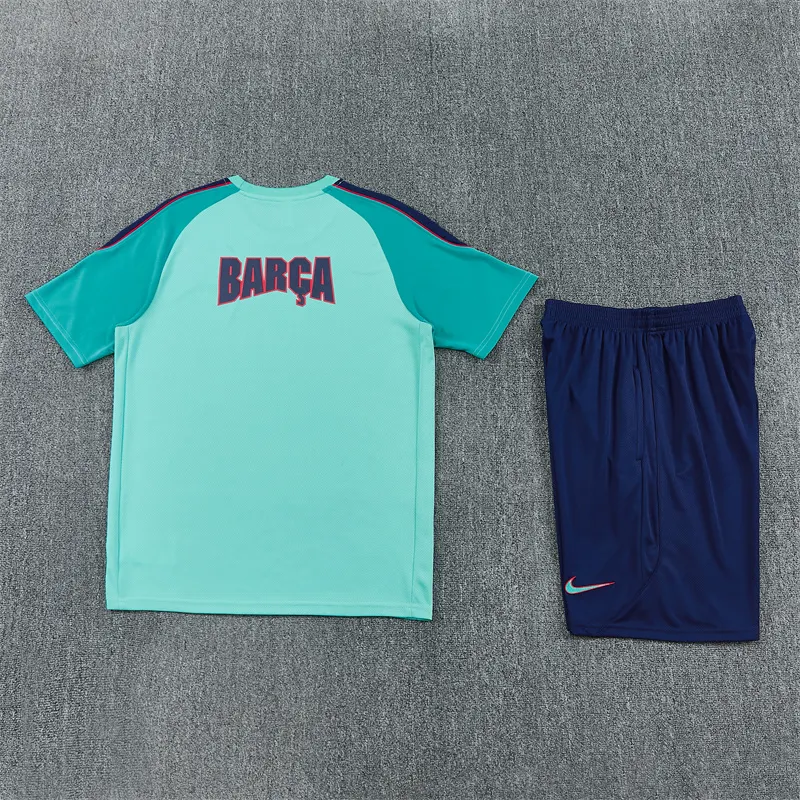 2026-27 Barcelona light blue short-sleeved training jersey