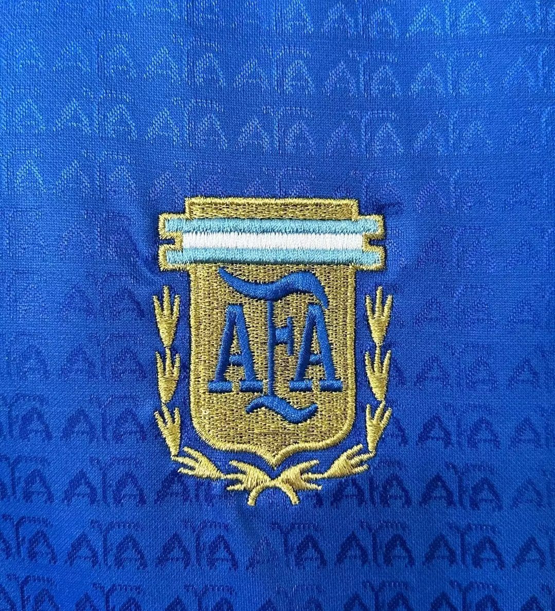 1994 Argentina Away Jacquard Retro Jersey
