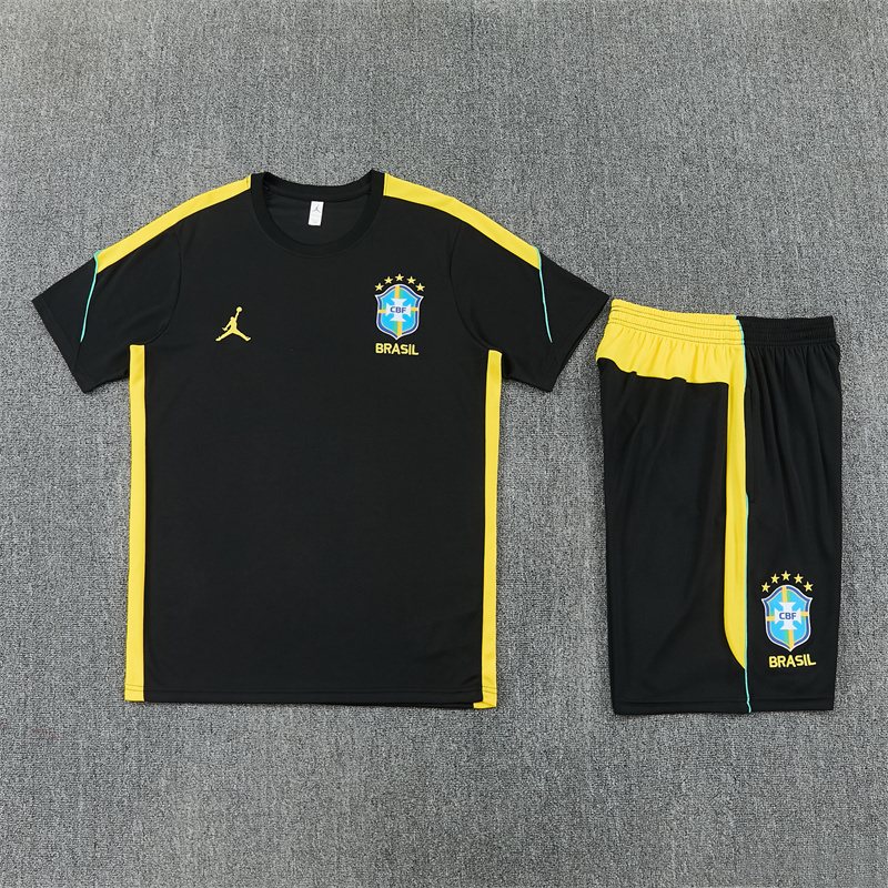 2026-27 Brazil Black Short-Sleeve Training Jersey