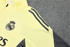 2025-26 Real Madrid Yellow Half-Pull Training Jersey