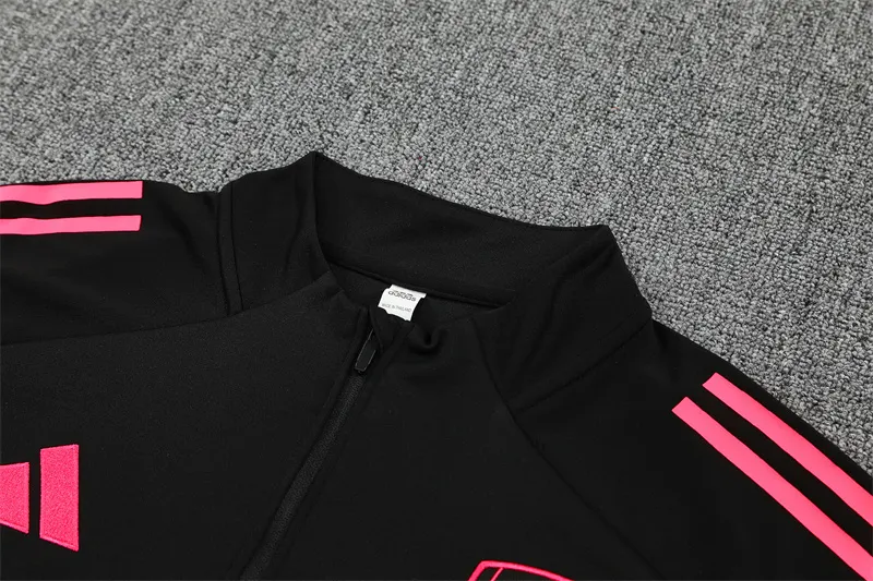2025-26 Arsenal Black Half-Zip Training Kit