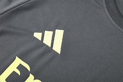 2025-26 Real Madrid dark grey short-sleeved training jersey