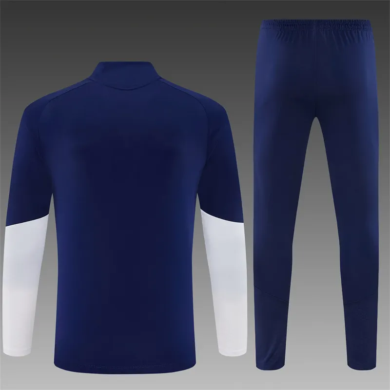 2026-27 Real Madrid Royal Blue Half-Zip Training Jersey