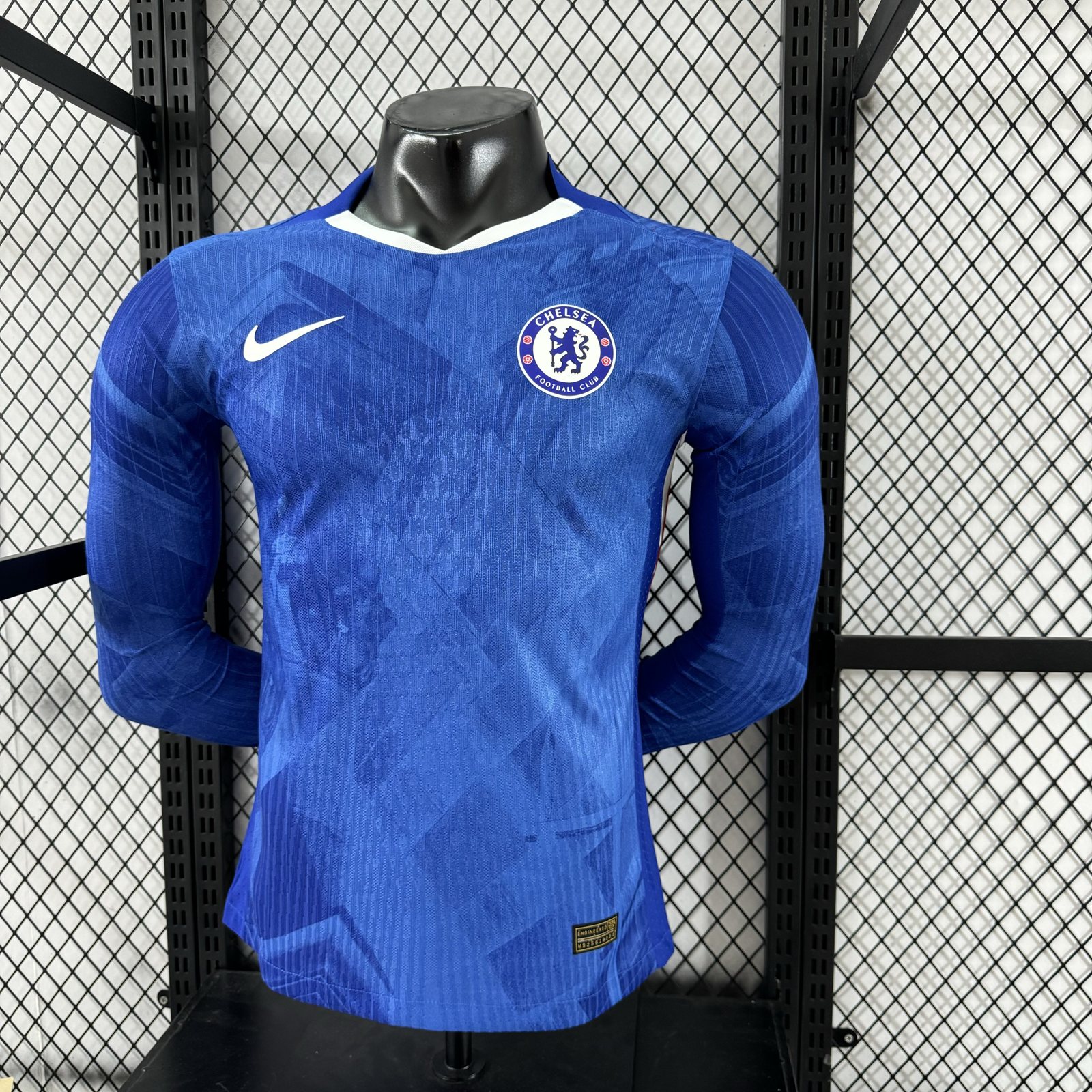 2025-26 Chelsea Home Long-Sleeve Jersey – Player Version