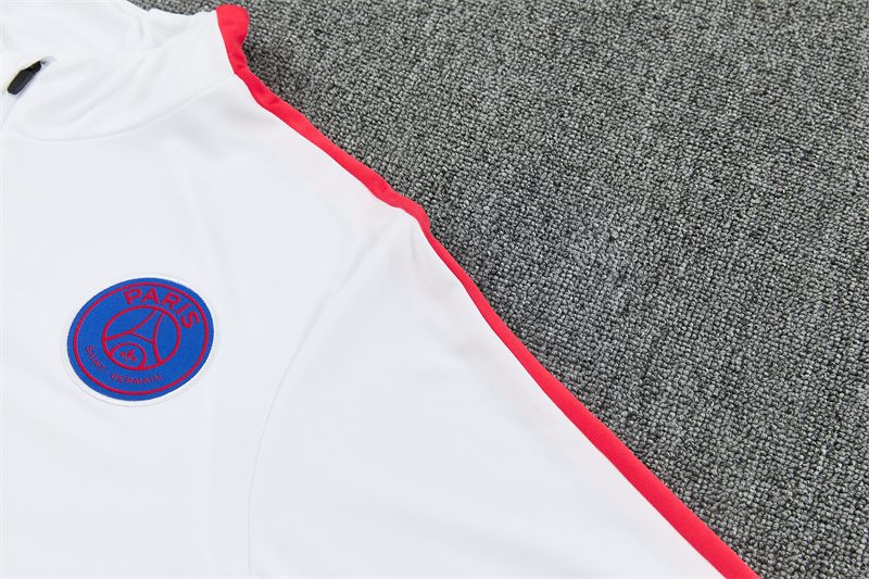 2026-27 Paris White Half-Zip Training Jersey
