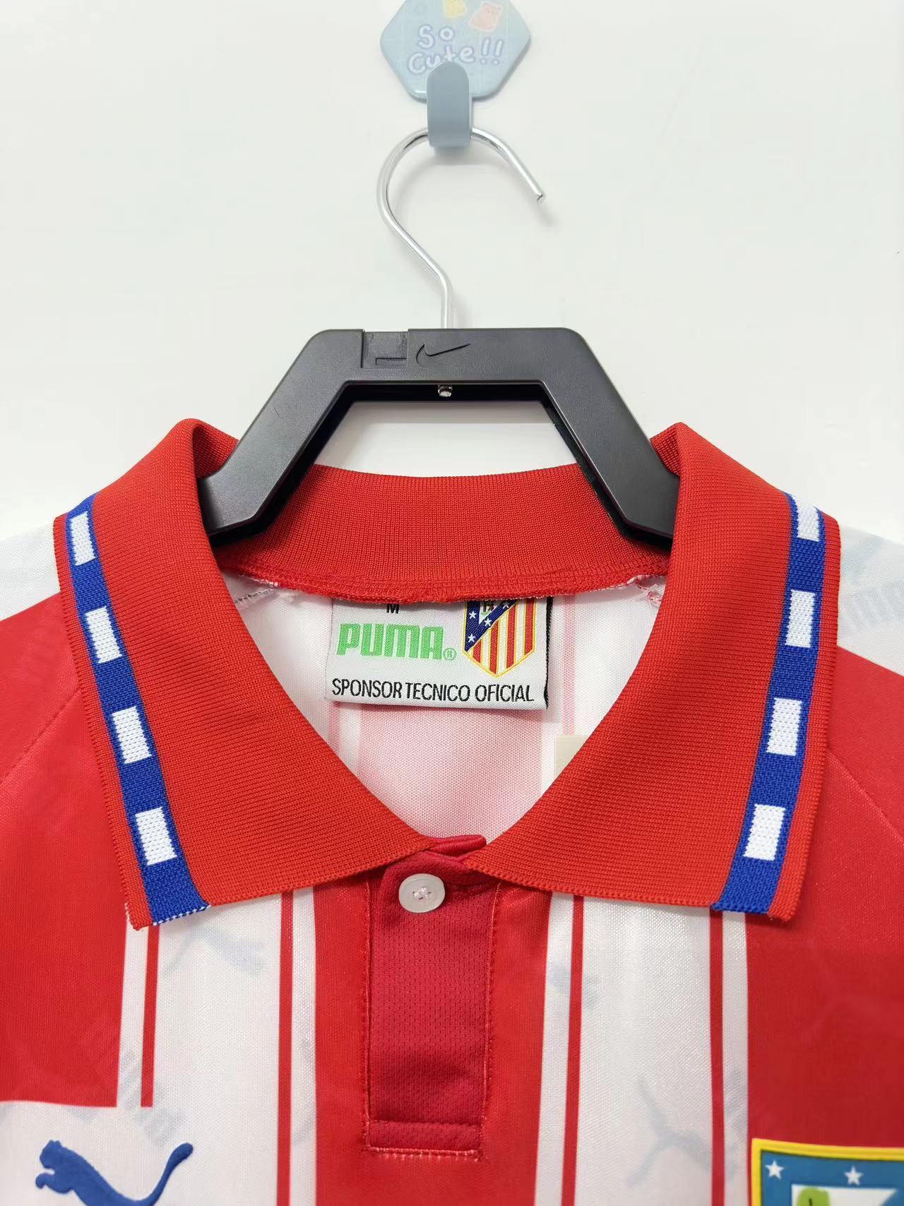 1994-95 Atletico Madrid Home Retro Jersey