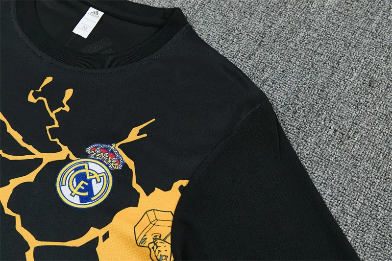 2025-26 Real Madrid Black Short-Sleeve Training Jersey