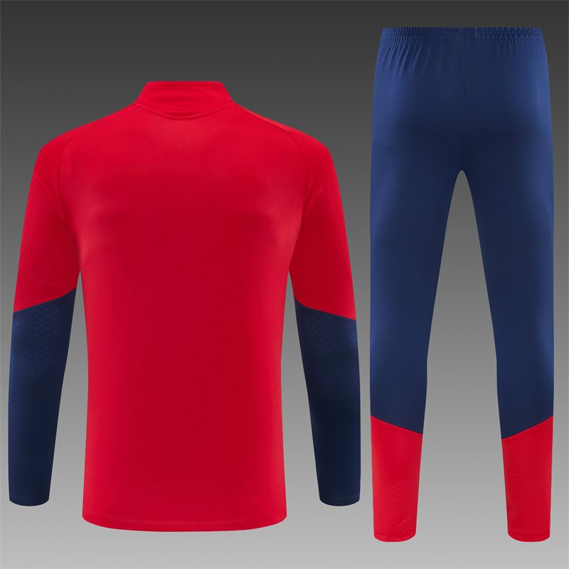 2026-27 Spain Red Half-Zip Training Jersey (Two Stars)