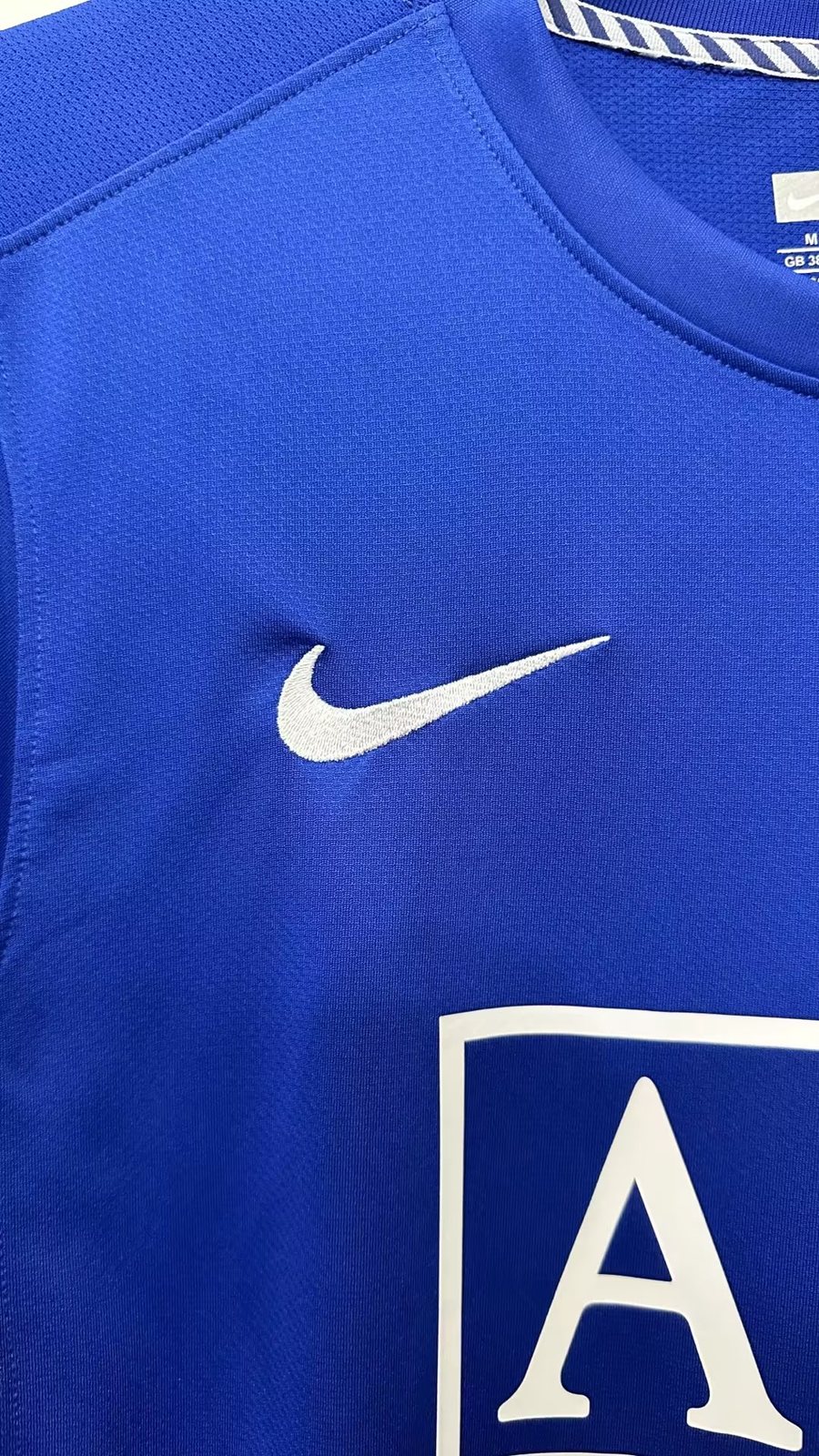 2008-09 Manchester United second away blue long-sleeved retro jersey