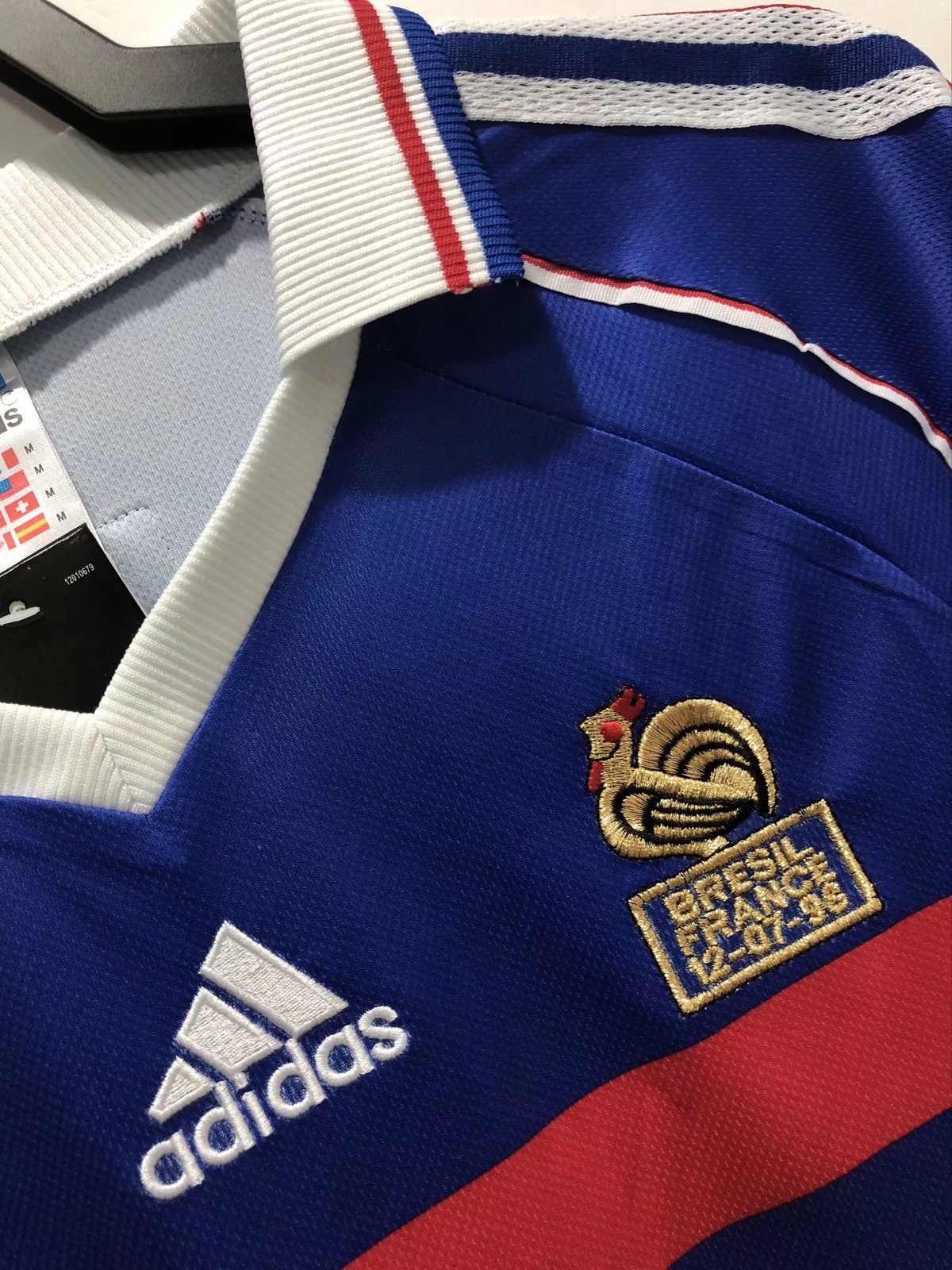 1998 France Home Long Sleeve Retro Jersey