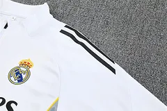 2025-26 Real Madrid White Half-Pull Training Jersey
