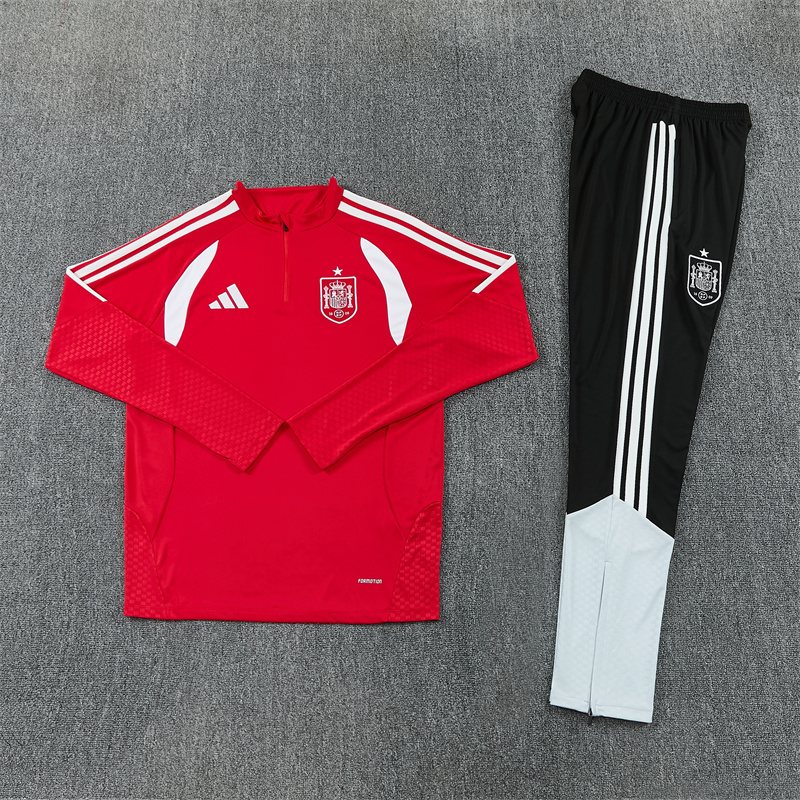 2026-27 Spain Red Half-Zip Training Jersey