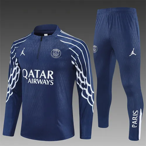 2025-26 Paris Royal Blue [Champions League Edition] Half-Drawn Training Jersey