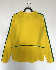 2002 Brazil Home Long Sleeve Retro Jersey