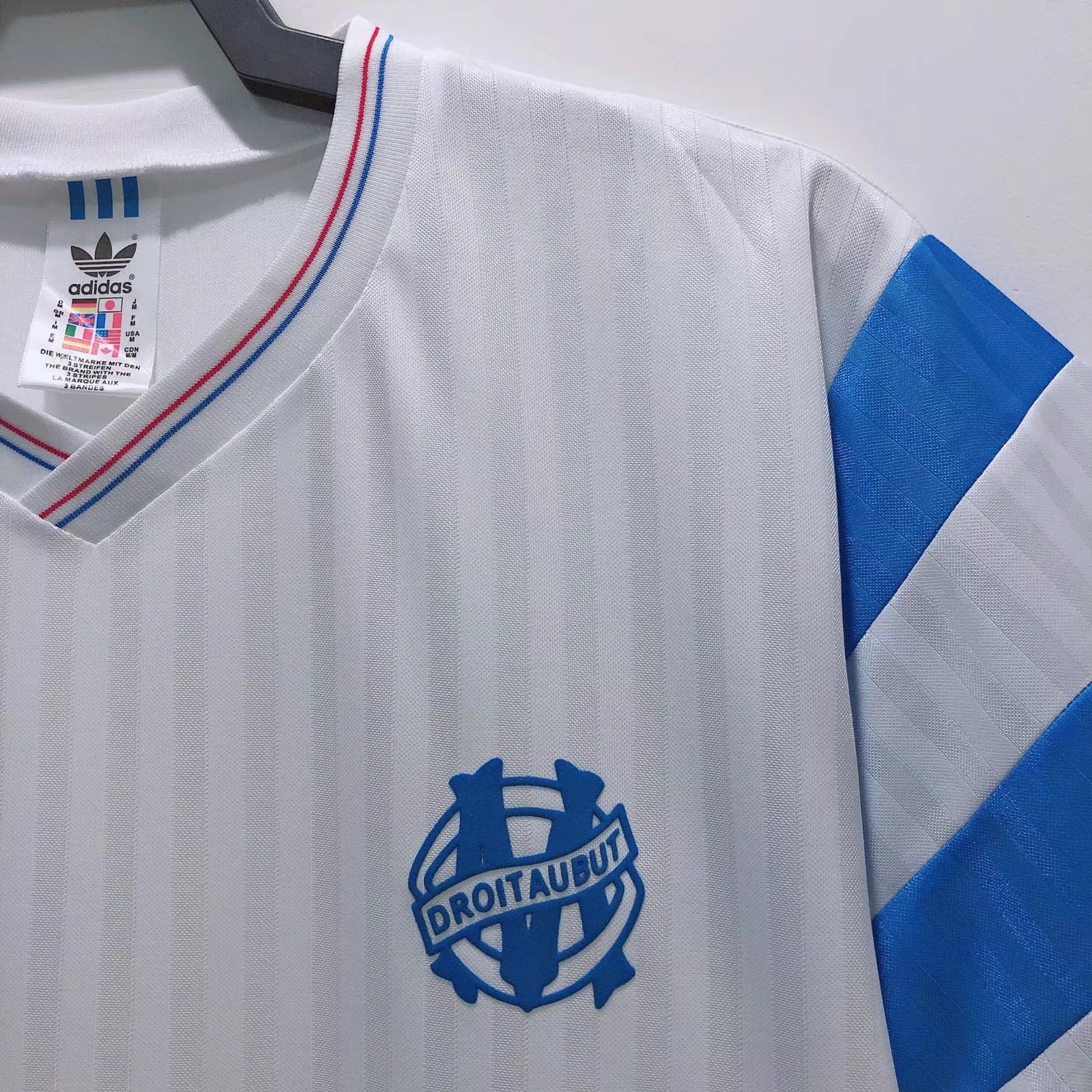 1990 Marseille home retro jersey