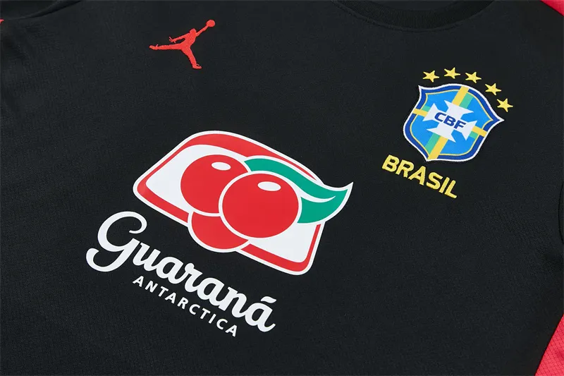 2026-27 Brazil Black Short-Sleeve Training Jersey