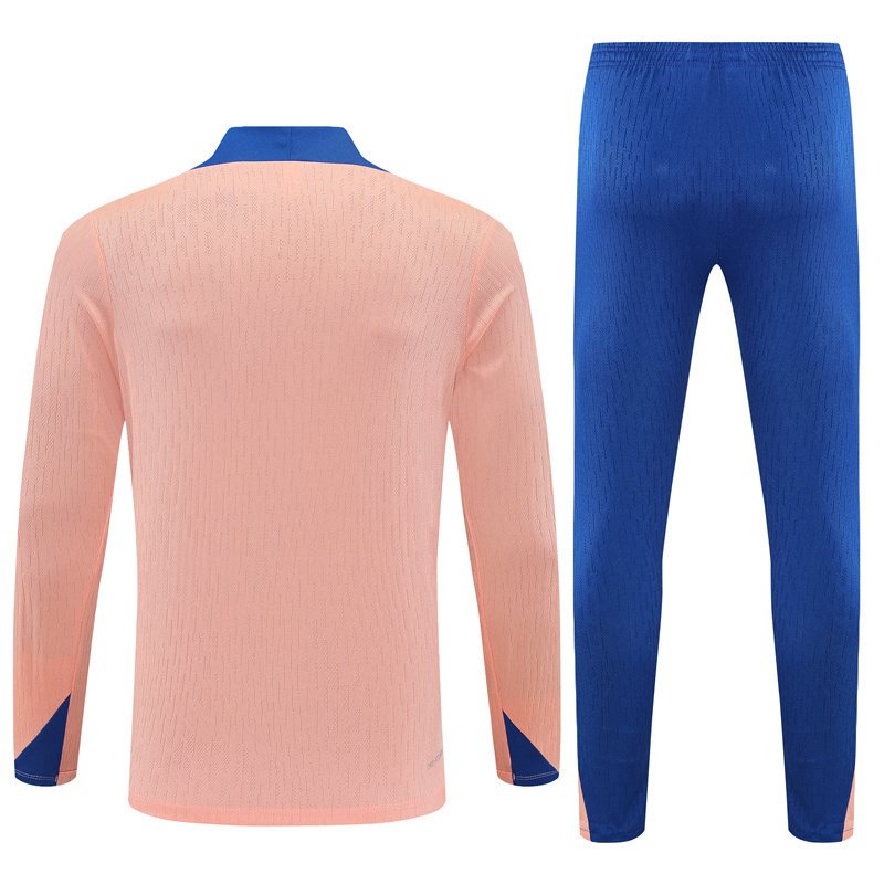 2025-26 France Light Pink Half-Zip Training Jersey