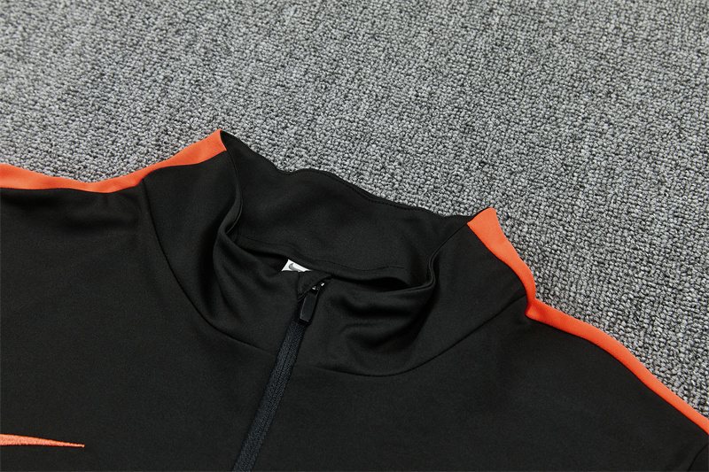2026-27 Netherlands Royal Black Half-Zip Training Jersey