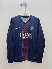 2025-26 Paris Saint-Germain home long-sleeved jersey.