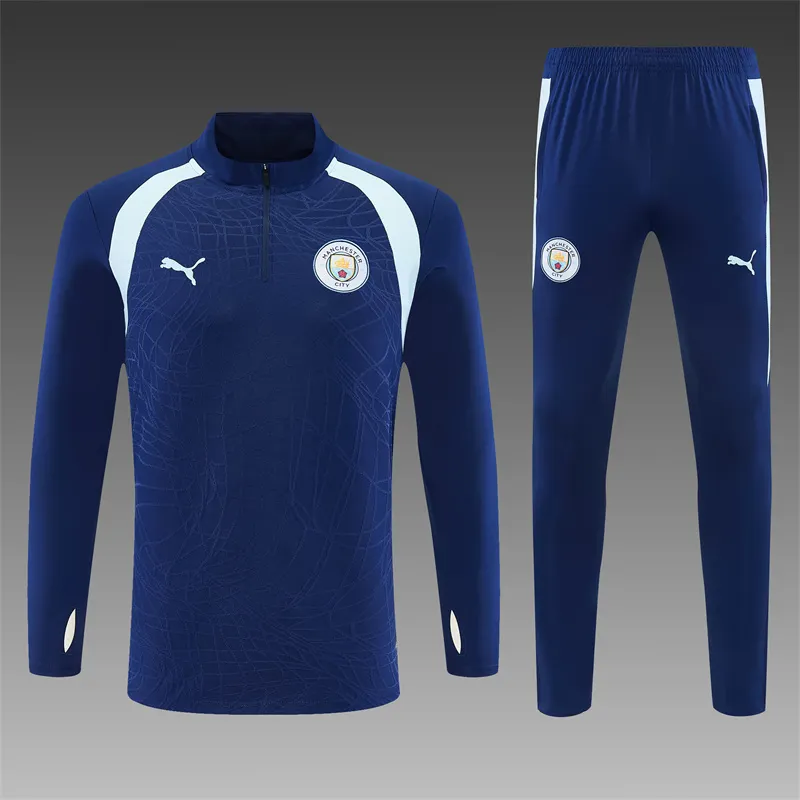 2026-27 Manchester City Royal Blue Half-Zip Training Jersey