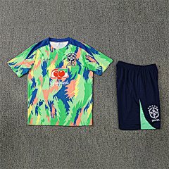 2025-26 Brazil Teal Short Sleeve Training Jersey