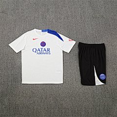 2025-26 Paris Saint-Germain White T90 Short Sleeve Training Jersey